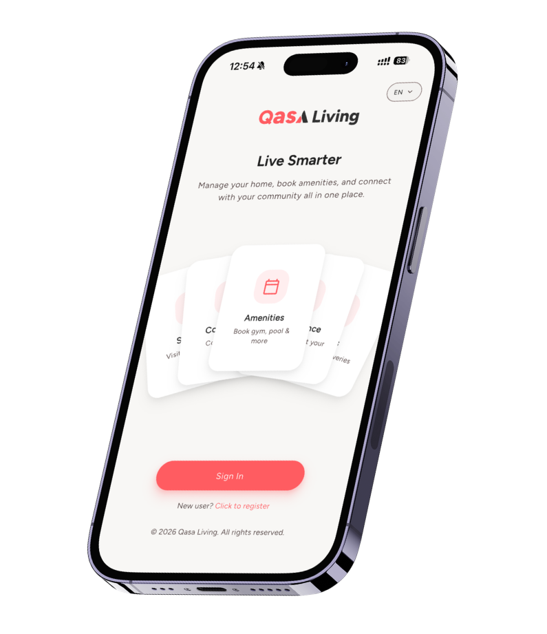 QasaLiving resident mobile app